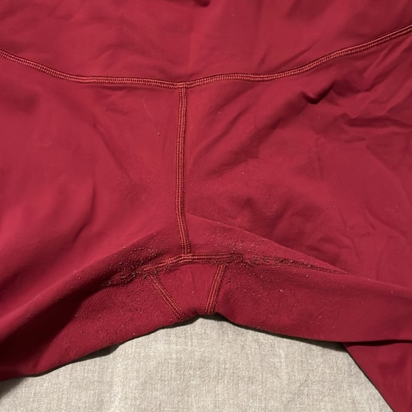 Lululemon leggings maroon size 10 - Picture 2 of 2
